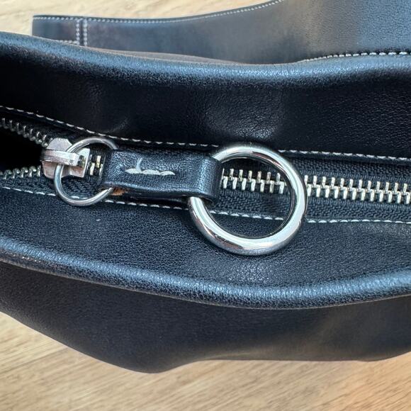 COACH Vintage 1415 Soho Black Leather Crossbody Shoulder Bag Hobo - Picture 12 of 15